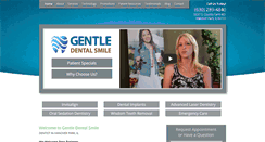 Desktop Screenshot of gentledentalsmile.com