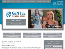 Tablet Screenshot of gentledentalsmile.com